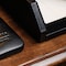 Dacasso Black Leather Front-Load Letter Tray AG-1001 - alternate 2